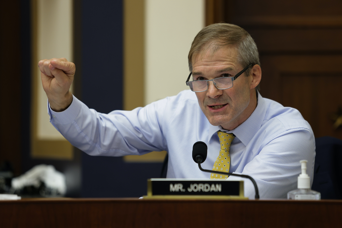 Congressman Jim Jordan (R-OH) speaks during a hearing