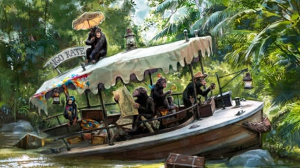 concept art for the redesigned jungle cruise