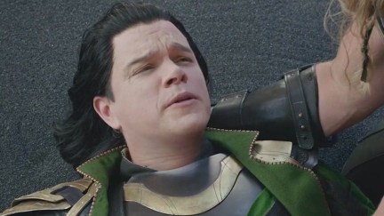 Matt Damon as Loki in 'Thor Ragnarok' cameo