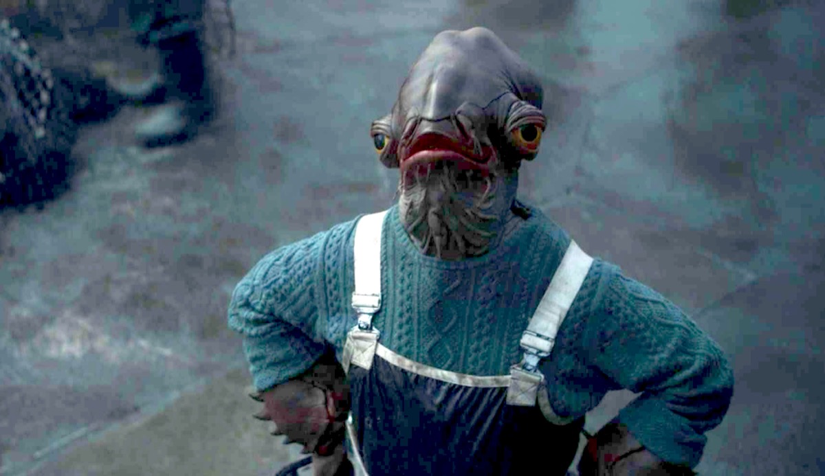 calamari in a sweater on the mandalorian