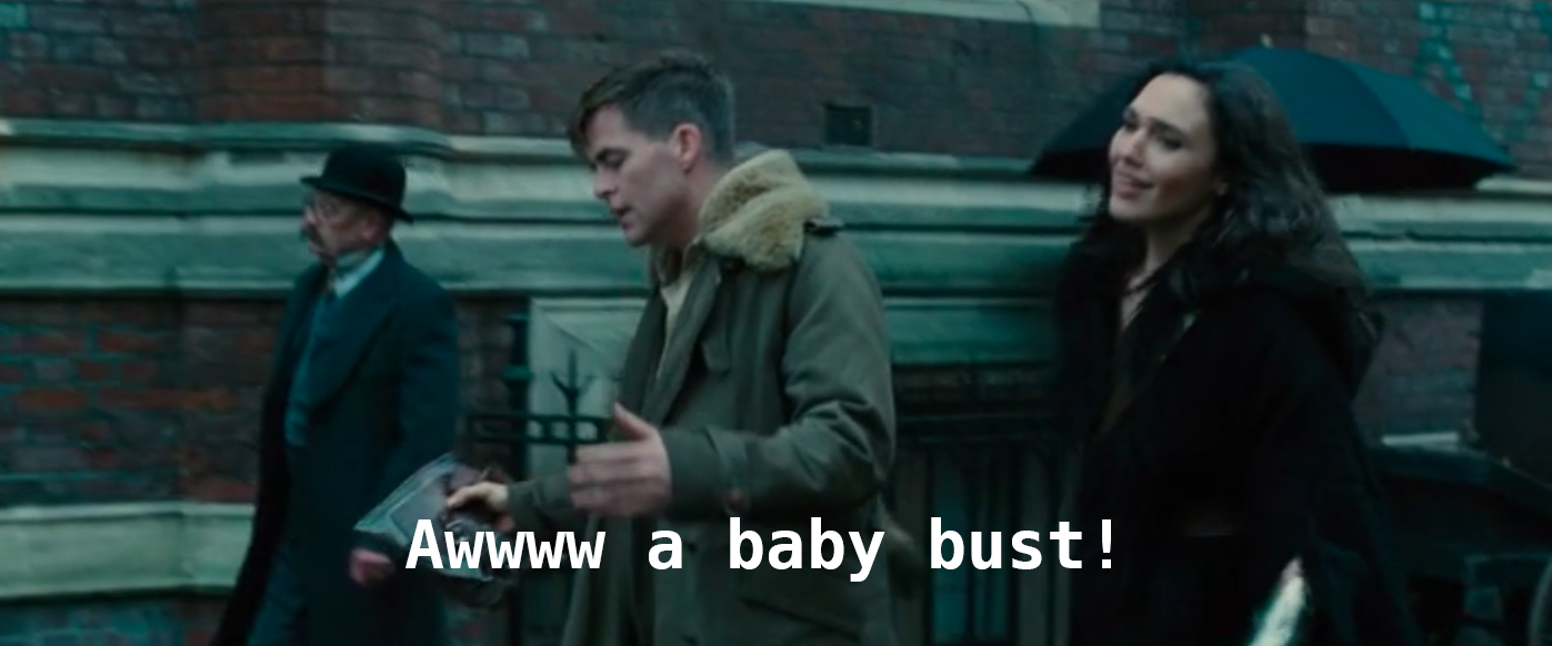 Wonder woman baby bust