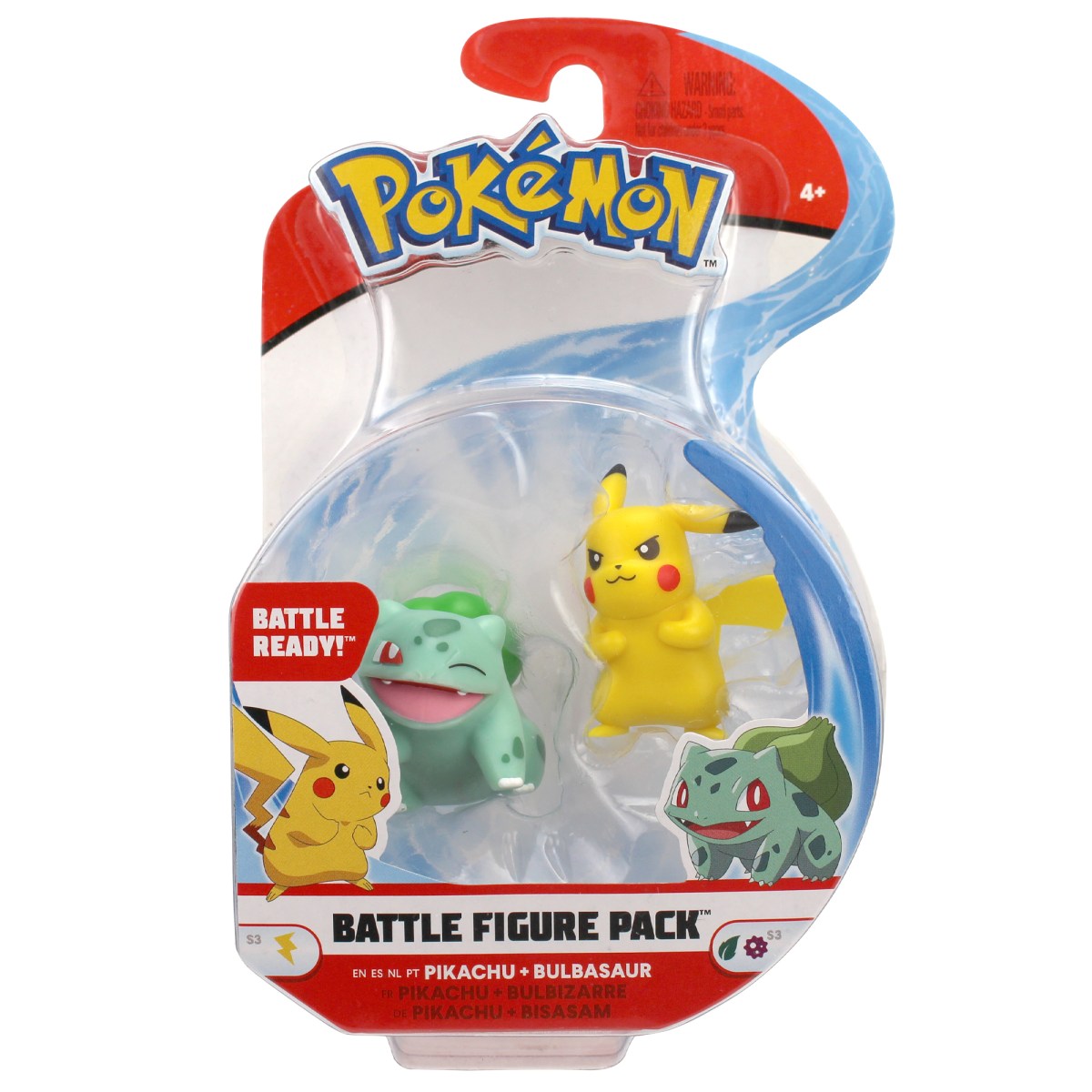 FIgures of Bulbasaur and Pikachu