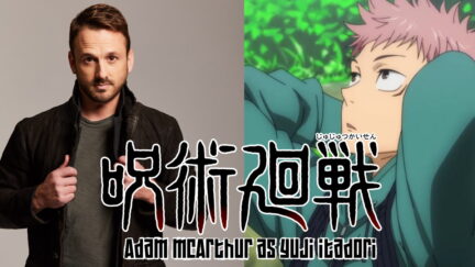 Adam McArthur with his character Yuji Itadori