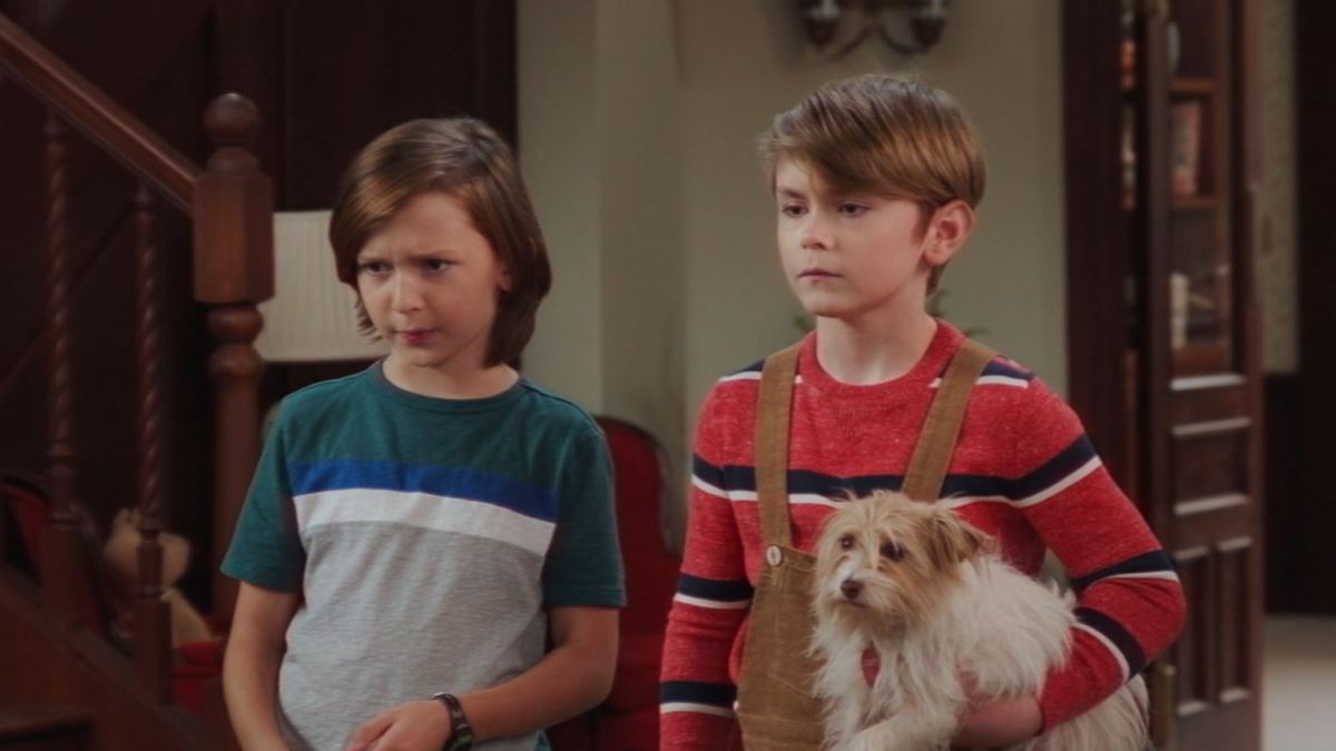 Billy and Tommy with their puppy