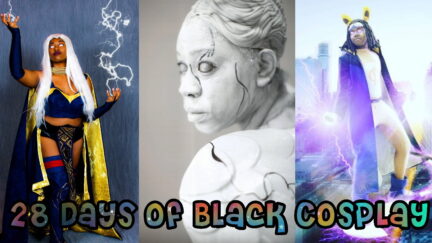 Cosplay of Ashley Mika (Afrogeek Cosplay), Kurenai Kiba, and Akeelah Rawlins (Jevil)