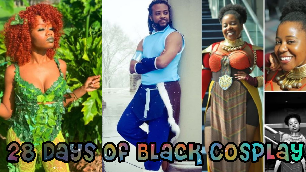 Cosplay of Kueen Kerosene, DarkKendoka Yasuke, and Mandisa Njeri