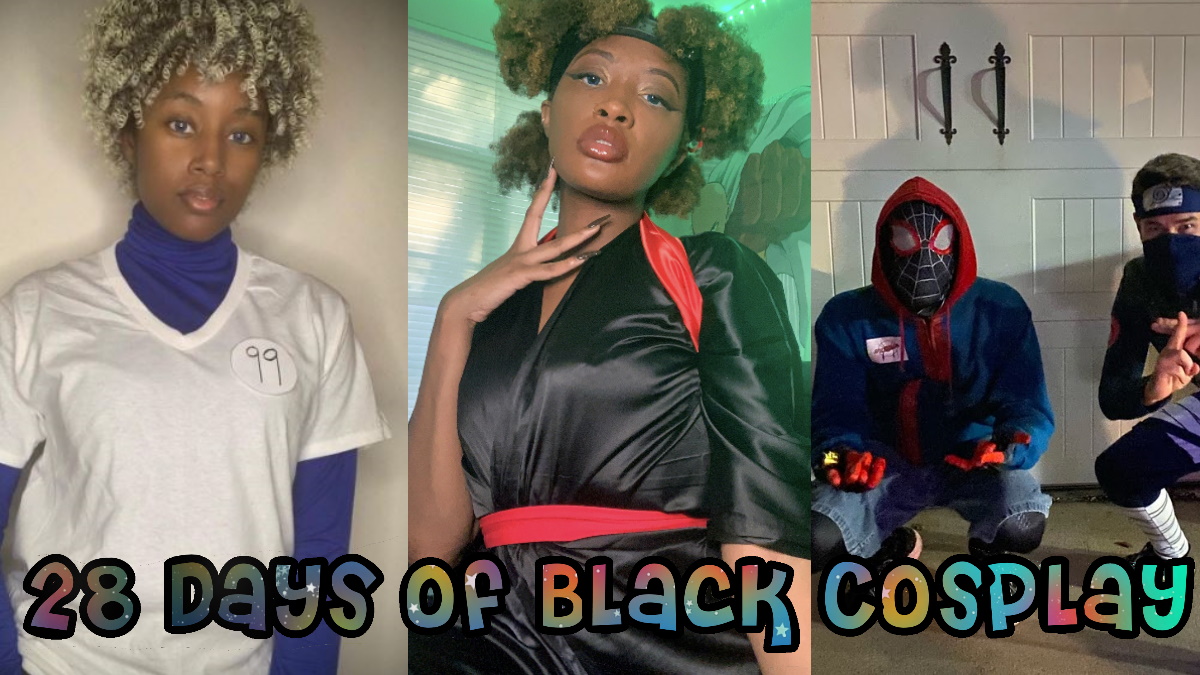 Image of MadamZeti/Simpai Dolphin Cosplay, Yonn/The Yonn Don, and Rodneil Mitchell/Ash Ketchum/Miles Morales all cosplaying