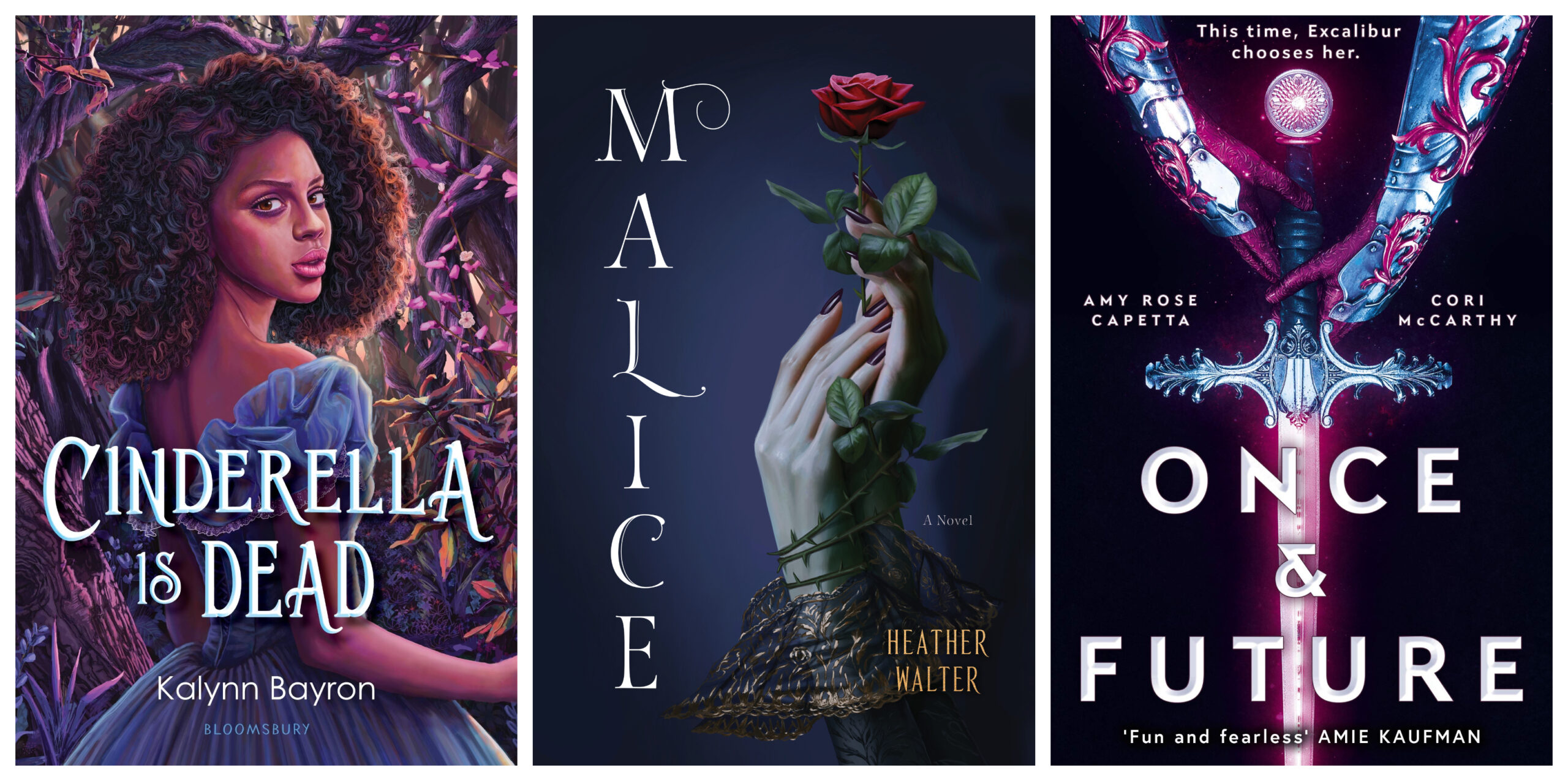 Book cover for Cinderella Is Dead, Malice, and Once and Future