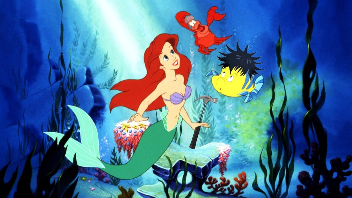 Photoshop of JJK characters in The Little Mermaid