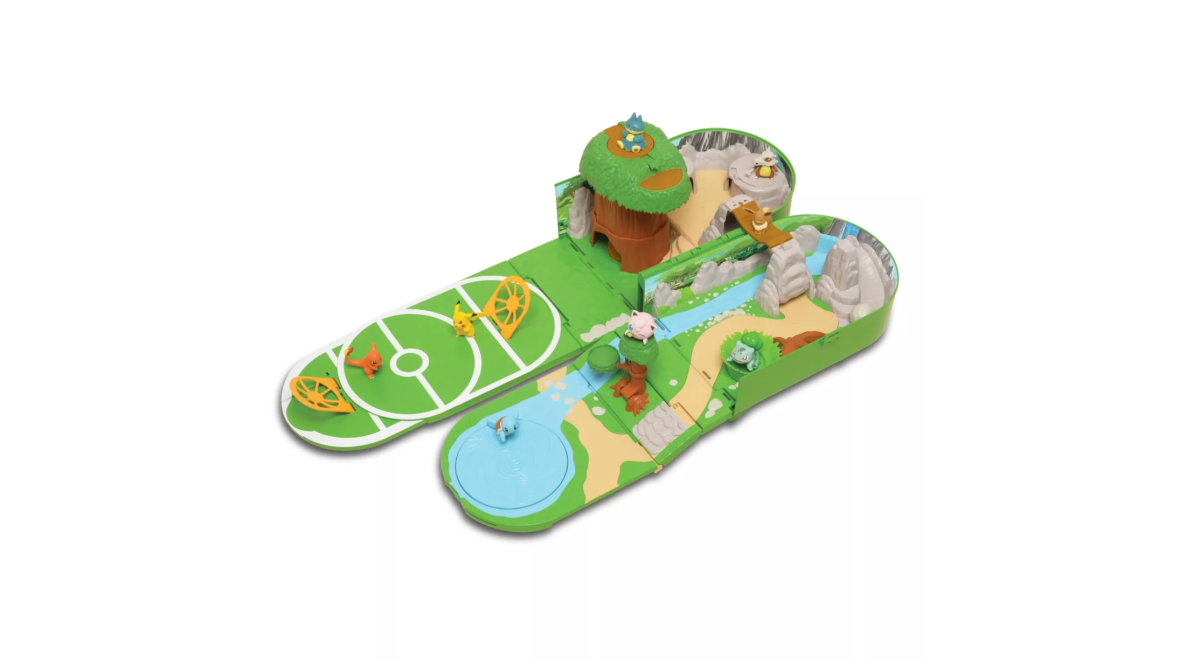 A picture of the Pokemon carry case that's also a playset