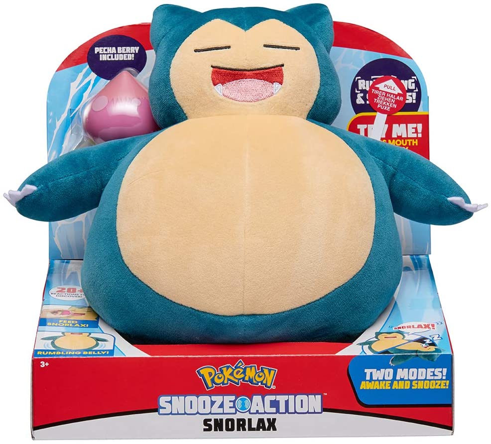 Big plush of Snorlax with Snooze Action