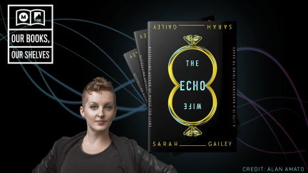 Author Sarah Gailey and her novel, The Echo Wife