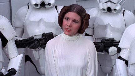 carrie fisher as princess leia in star wars
