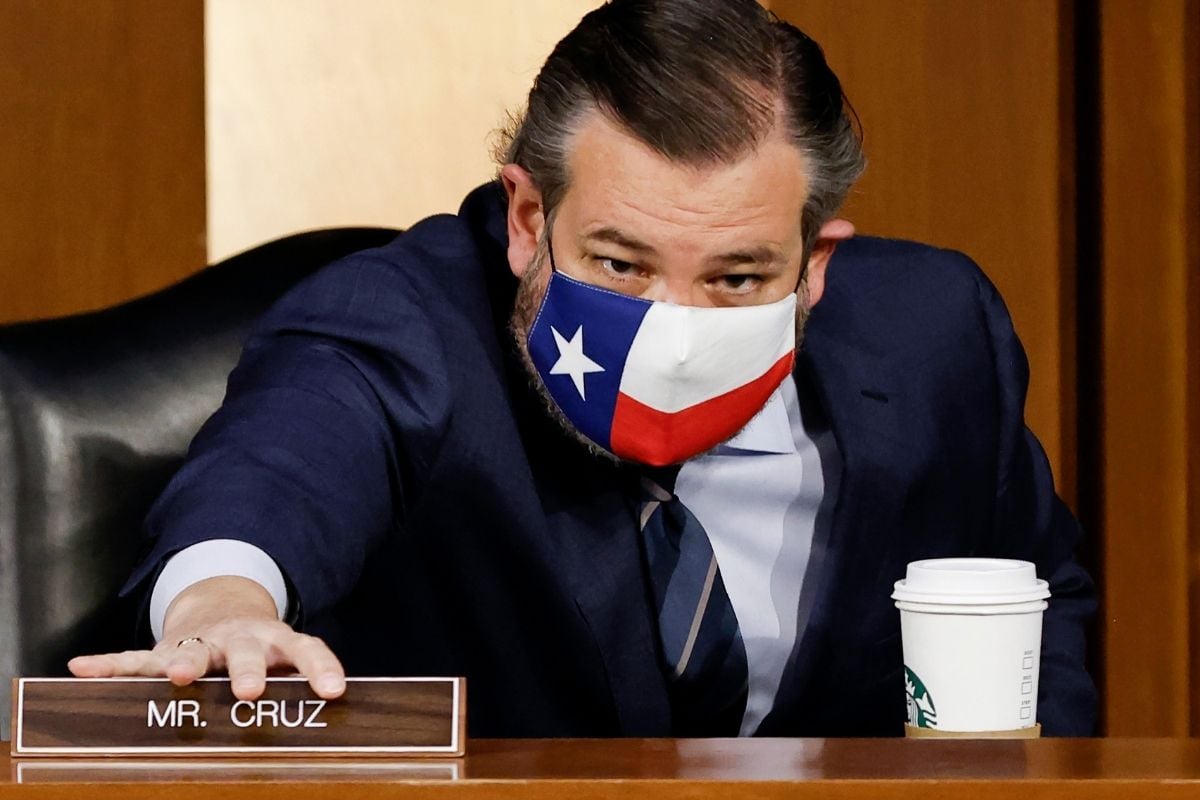 Senator Ted Cruz atends the confirmation hearing for Merrick Garland.