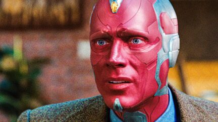 Paul Bettany as the synthezoid Vision on WandaVision