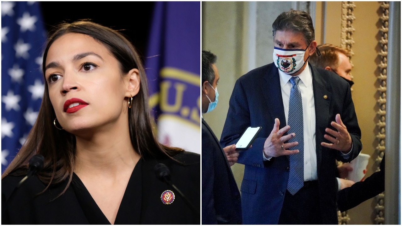 alexandria ocasio-cortez, joe manchin