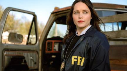 Rebecca Breeds as Clarice Starling, wearing an FBI jacket