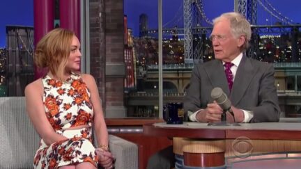 lindsay lohan on letterman