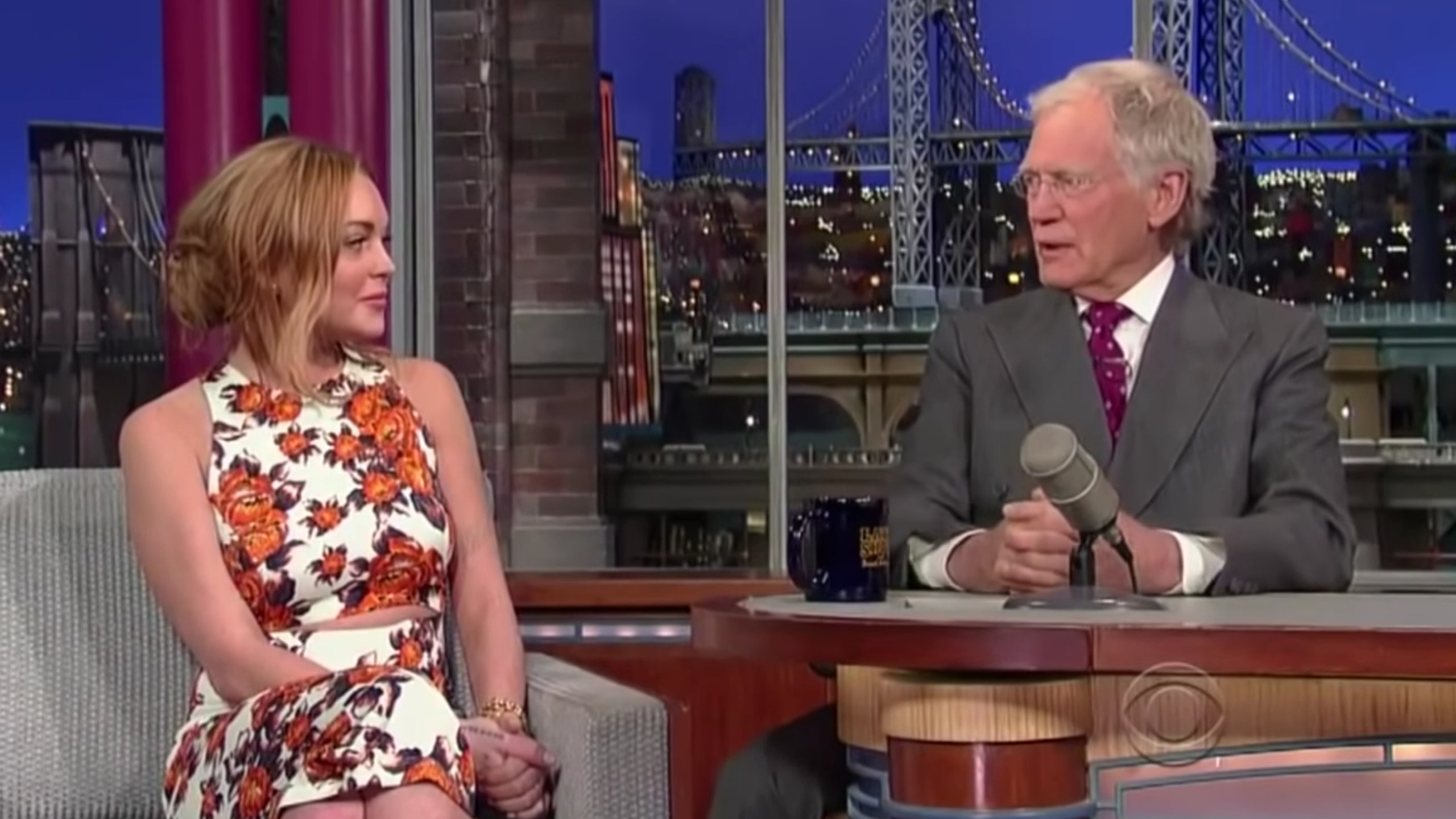 lindsay lohan on letterman