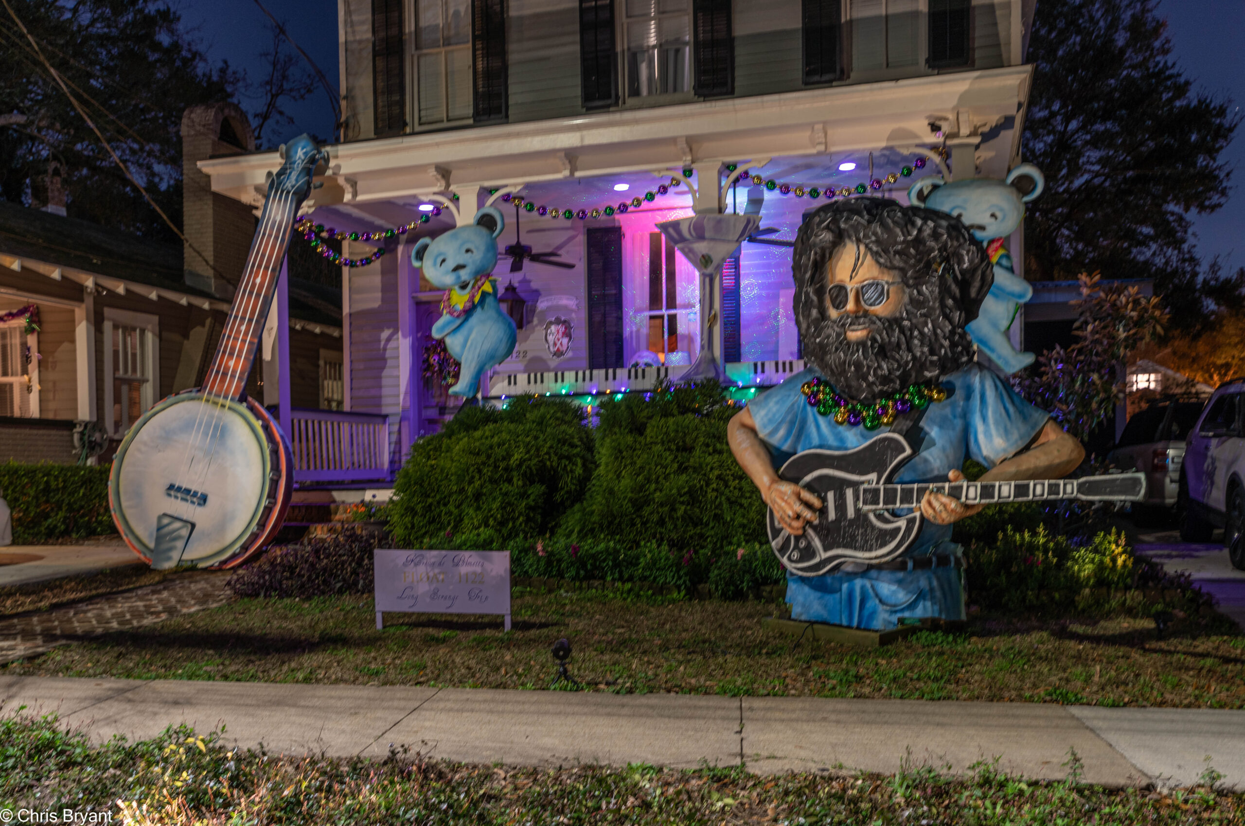 Jerry garcia mardi gras house float