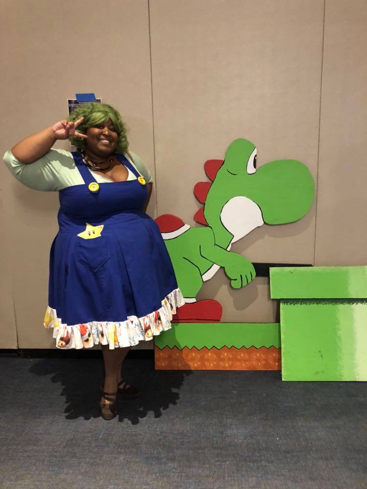 Me cosplaying Luigi
