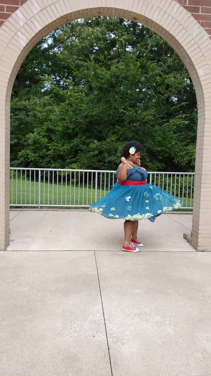 Me in my wedding dress