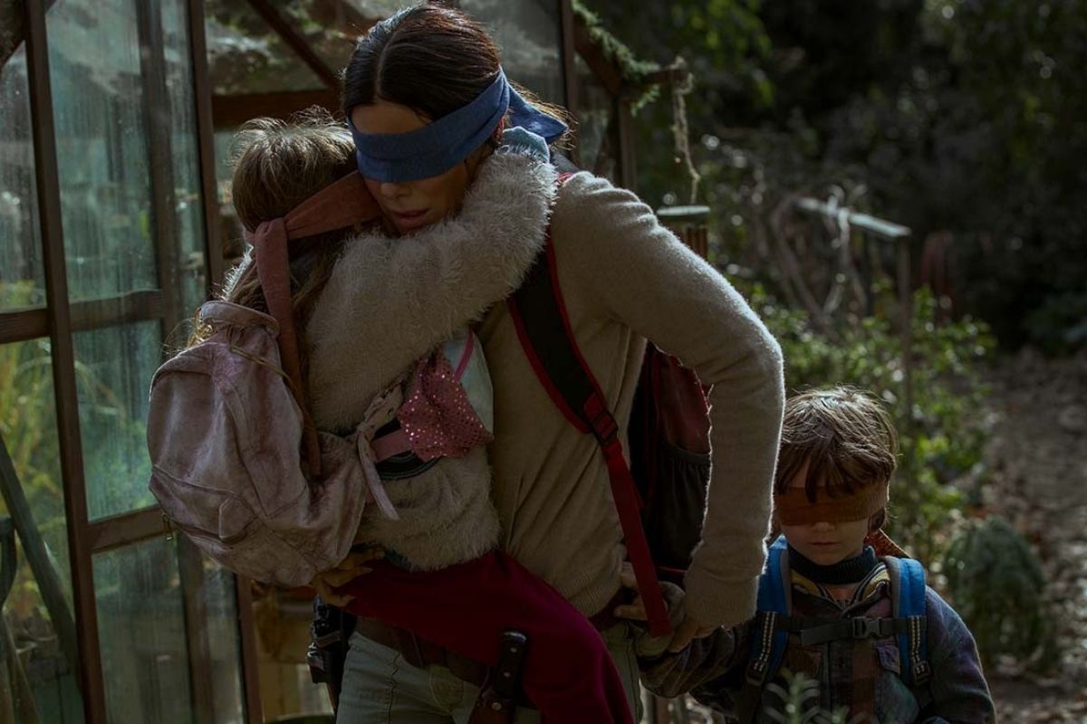 Netflix's Bird Box starring Sandra Bullock.
