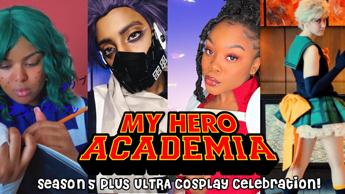 Cosplay of My Hero Academia characters by Eden Yayehyirad, Heaven’s Light Cosplay, Chisom (chisdome), and Sloan (Spiral)
