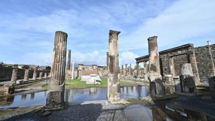 A photo shows a general view of the archaeological site of Pompeii, near Naples, on January 25, 2021. (Photo by Andreas SOLARO / AFP) (Photo by ANDREAS SOLARO/AFP via Getty Images)