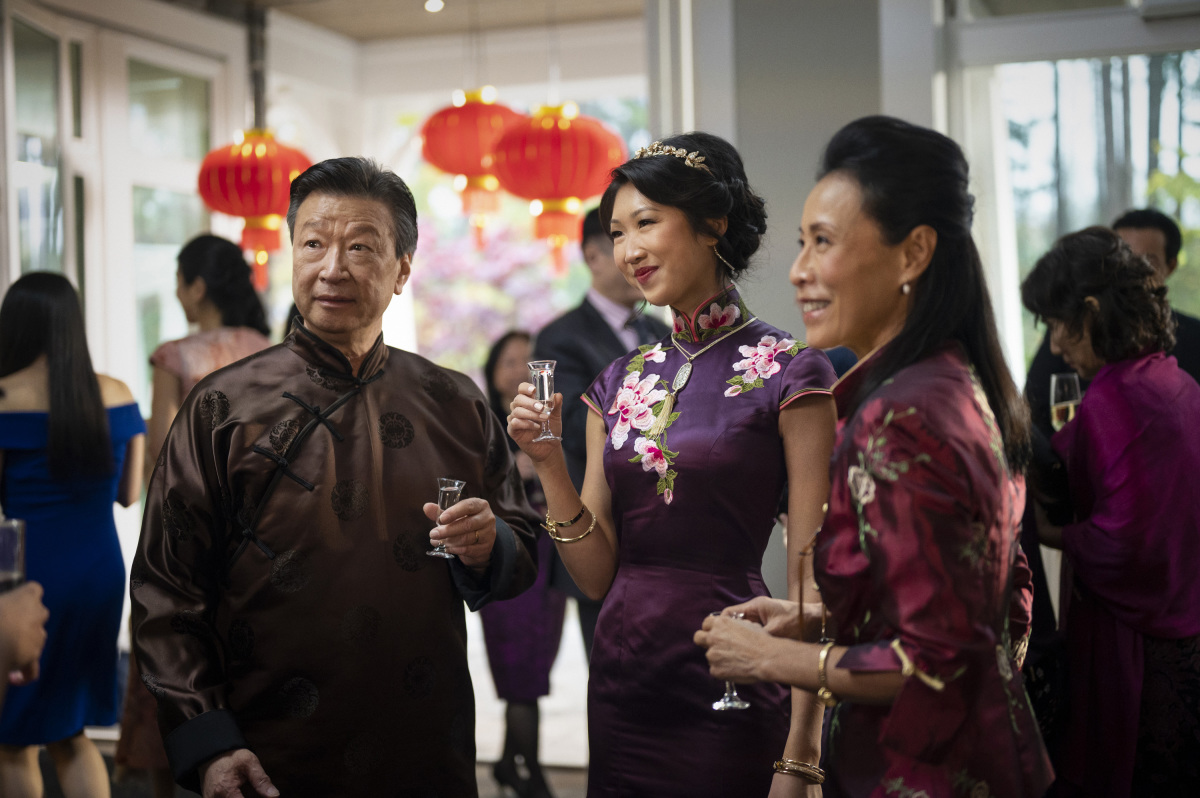 Kung Fu -- "Pilot" -- Image Number: KF101f_0185r.jpg -- Pictured (L-R): Tzi Ma as Jin Shen, Shannon Dang as Althea Shen and Kheng Hau Tan as Mei - Li -- Photo: Kailey Schwerman/The CW -- © 2021 The CW Network, LLC. All Rights Reserved