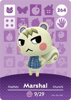 Amiibo card of Marshal