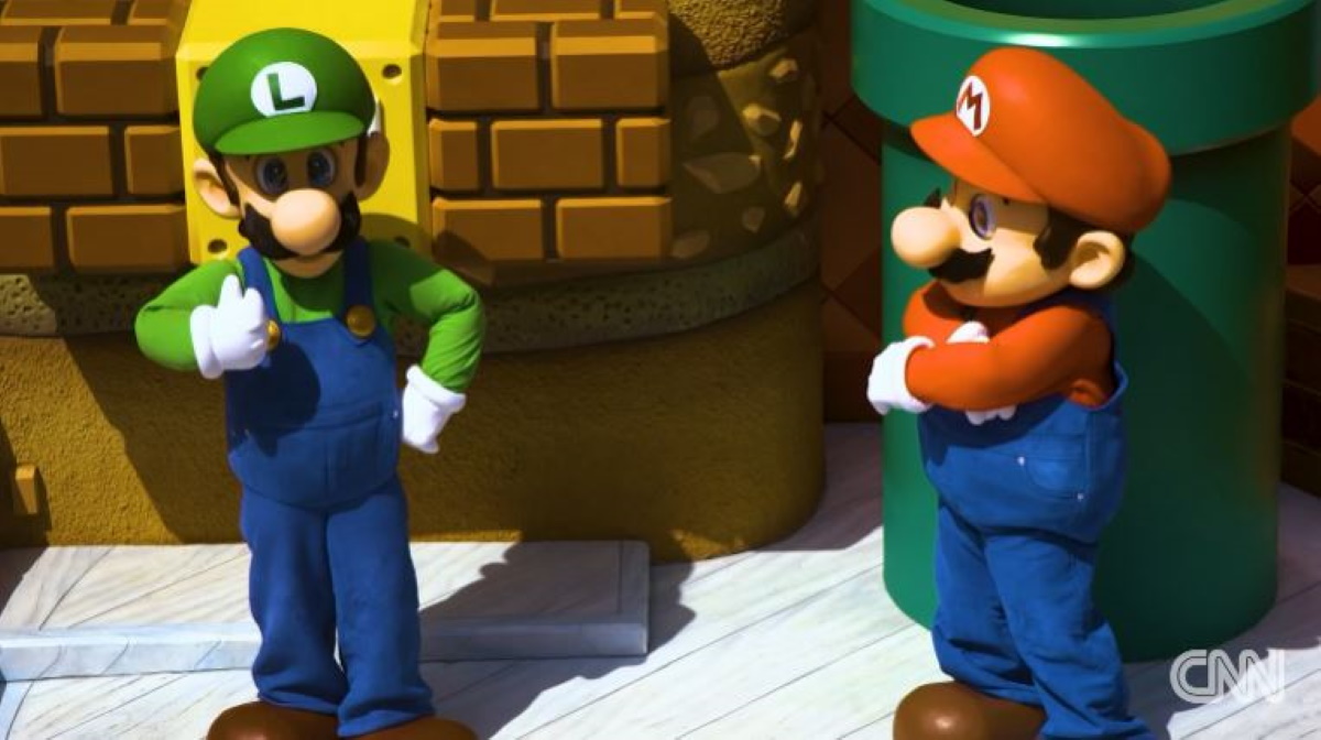 Mario and Luigi mascots