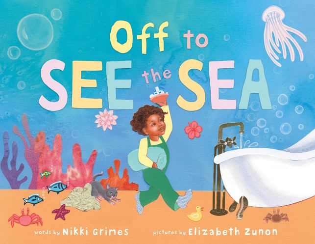 Book cover for Off To See The Sea by Nikki Grimes
