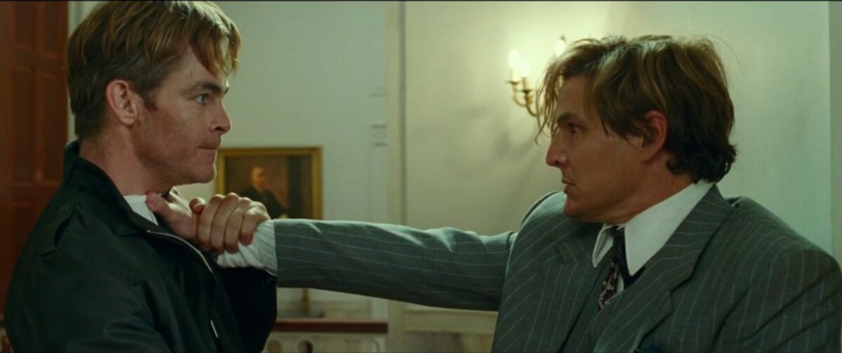 chris pine pedro handcuff