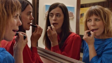 SXSW film Sisters starring Sarah Burns and Mary Holland.