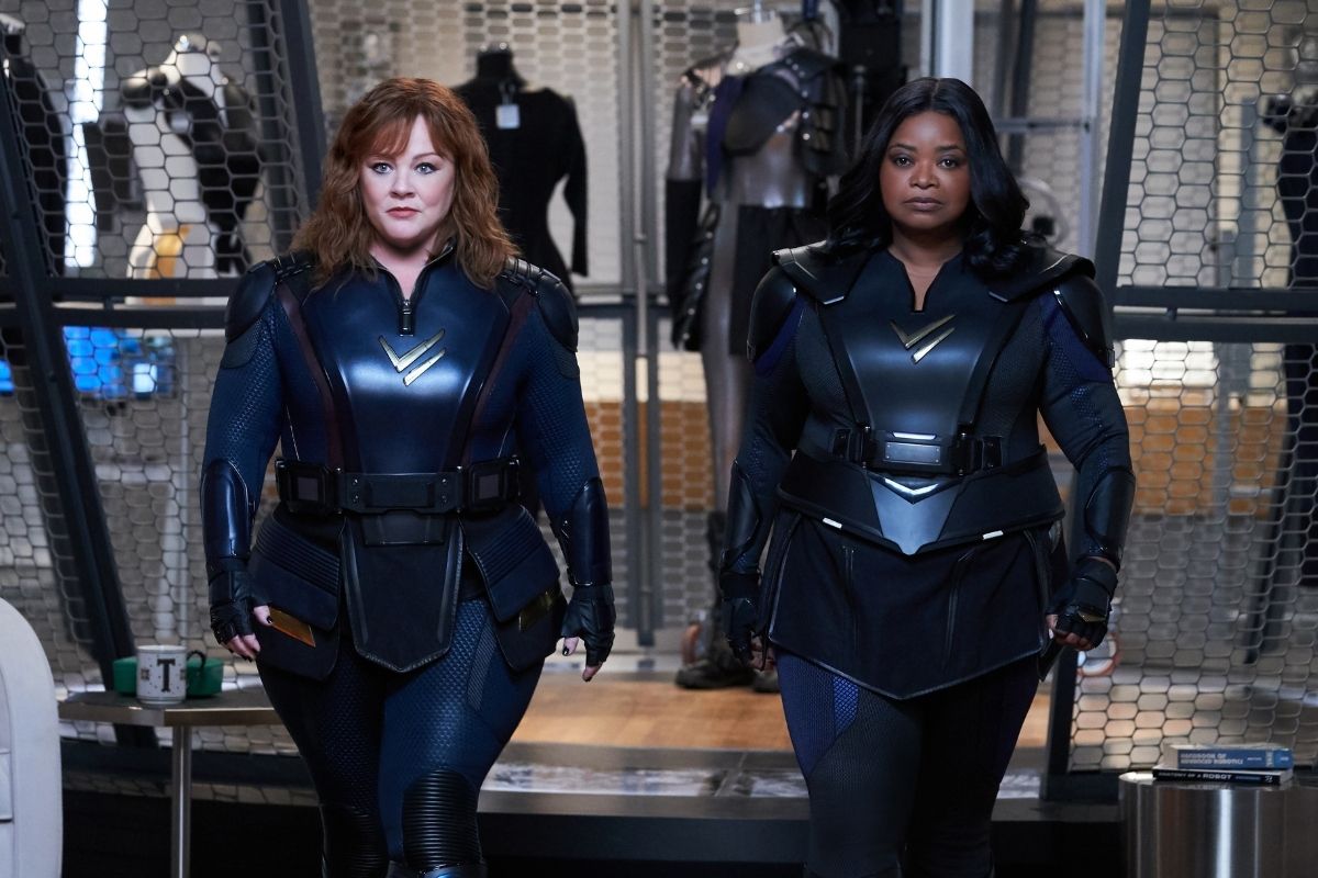 Melissa McCarthy and Octavia Spencer in Netflix's Thunder Force.