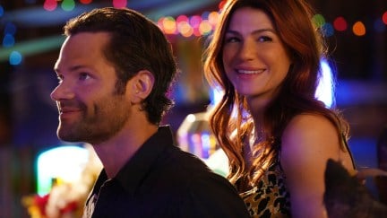 Walker -- “Bar None” -- Image Number: WLK106b_0395r -- Pictured (L-R): Jared Padalecki as Cordell Walker and Genevieve Padalecki as Emily Walker -- Photo: Rebecca Brenneman/The CW -- © 2021 The CW Network, LLC. All Rights Reserved.