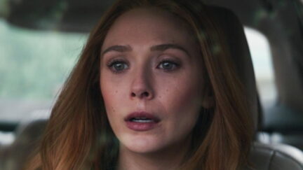 Wanda in her car after seeing Vision's body
