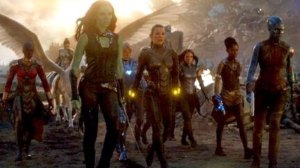 Avengers Endgame team scene.