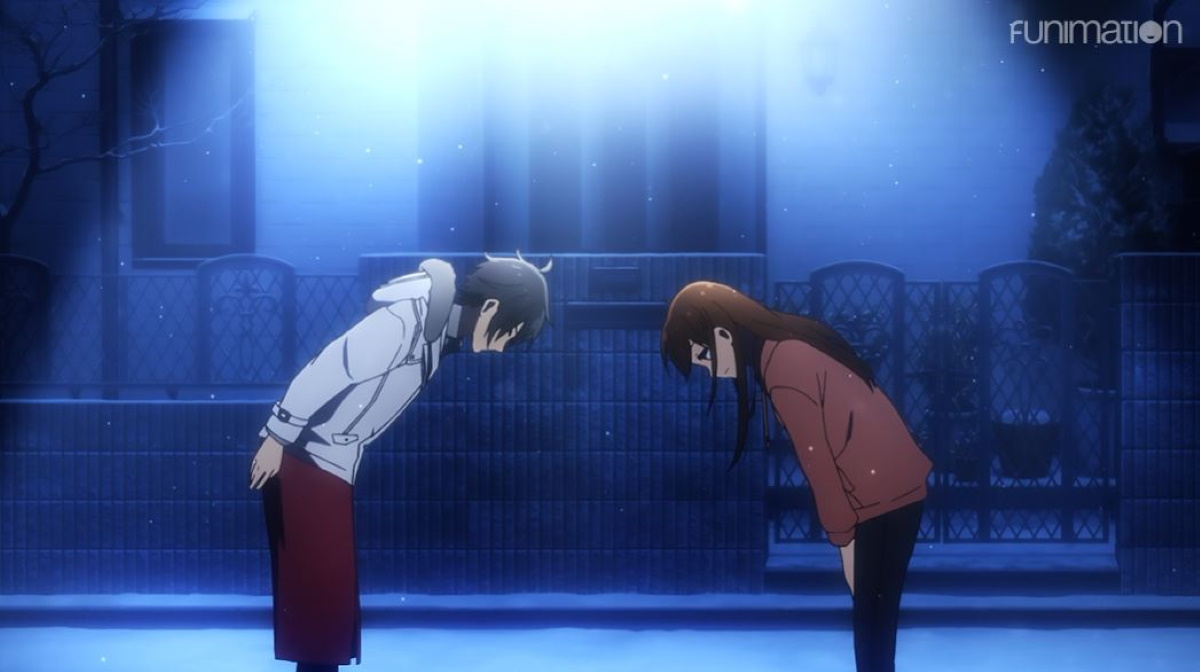 Hori and Miya bowing to each other