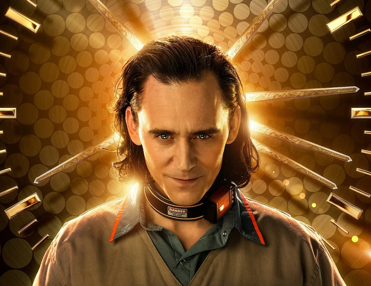 Loki key art shows Tom Hiddleston as Loki in Disney+'s Loki show
