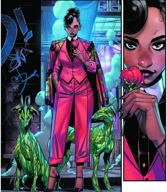 the gardner and her dogs