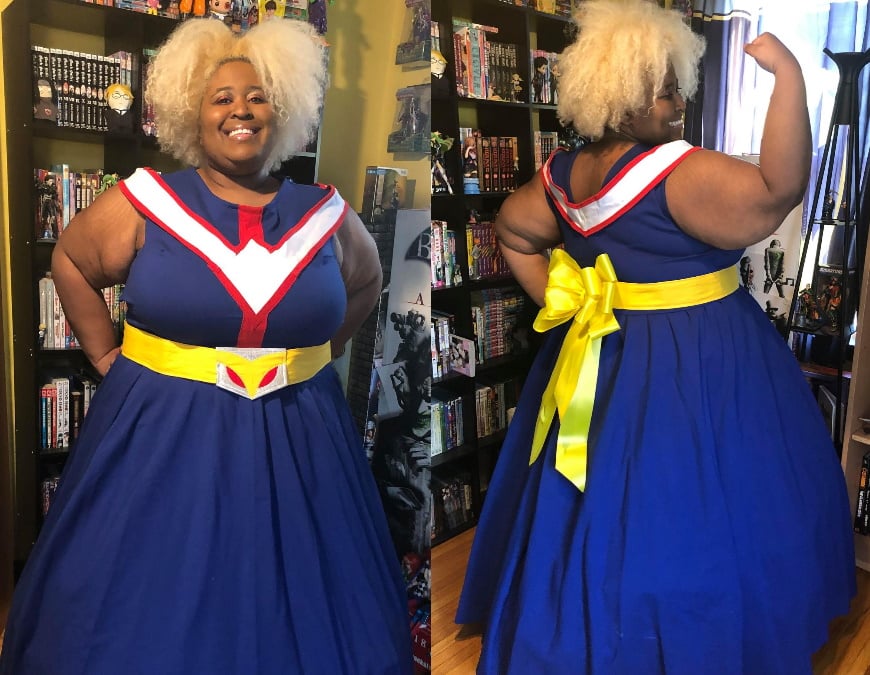 Me in a ballgown version of All Might