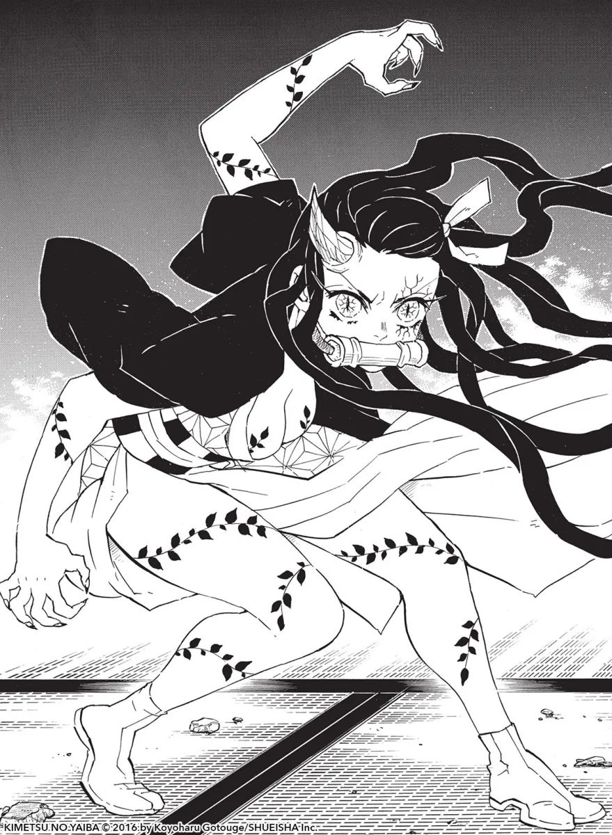 Nezuko in the manga
