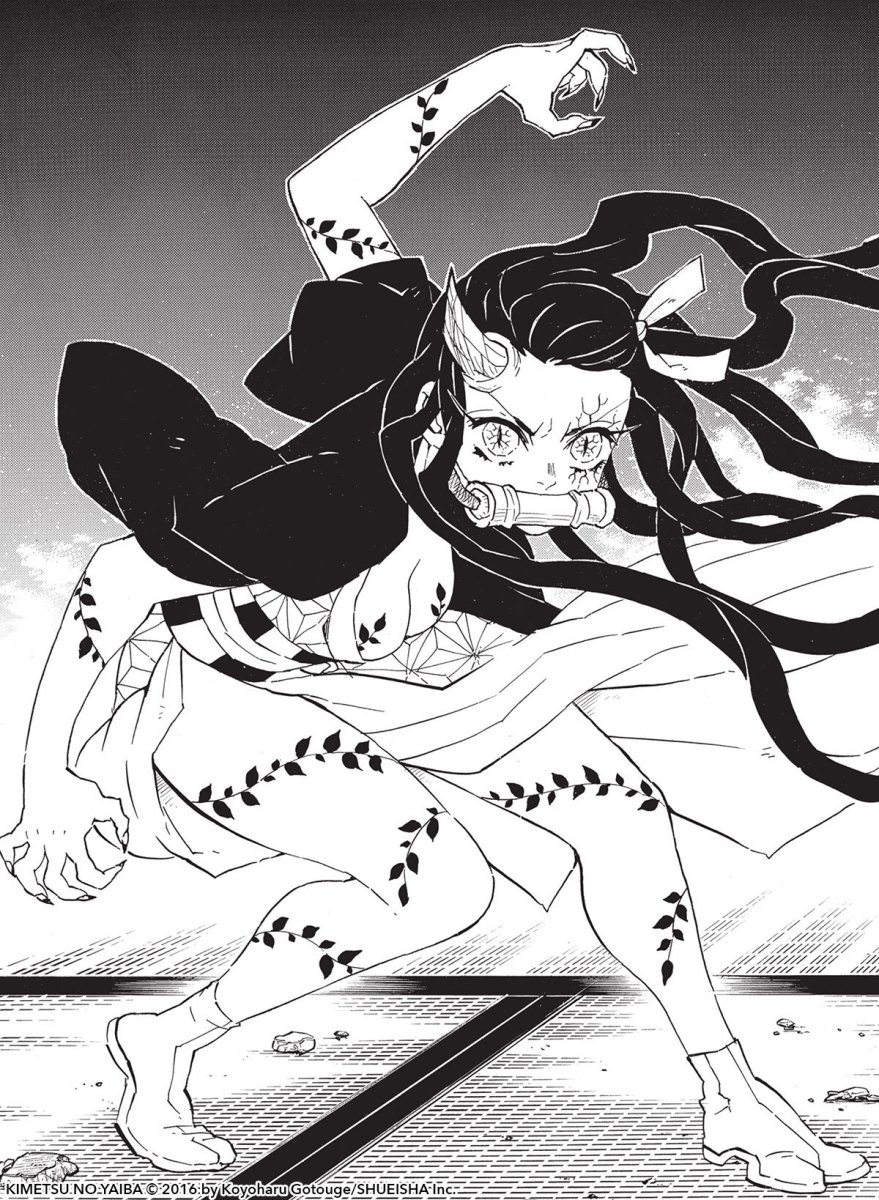 Nezuko in the manga