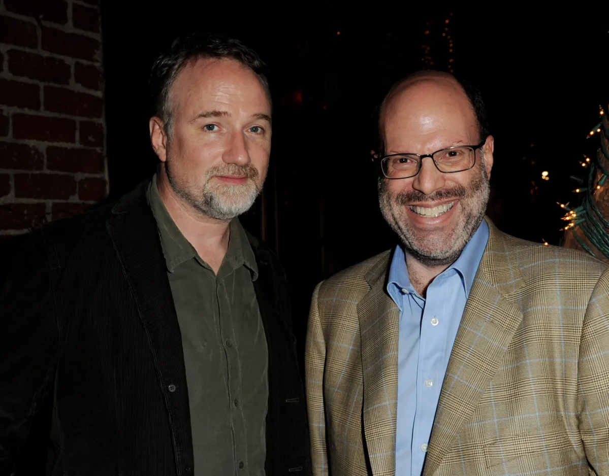 BEVERLY HILLS, CA - JANUARY 06: Director David Fincher (L) and producer Scott Rudin pose at Sony Pictures Home Entertainment's "The Social Network" Blu-ray & DVD launch party at Spago on January 6, 2011 in Beverly Hills, California. (Photo by Kevin Winter/Getty Images)