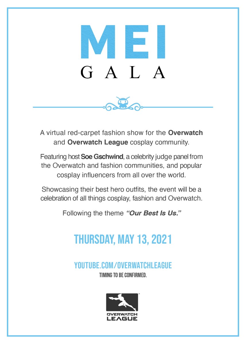 Mei Gala save the date card