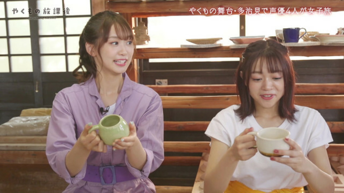 The voice actresses after the show