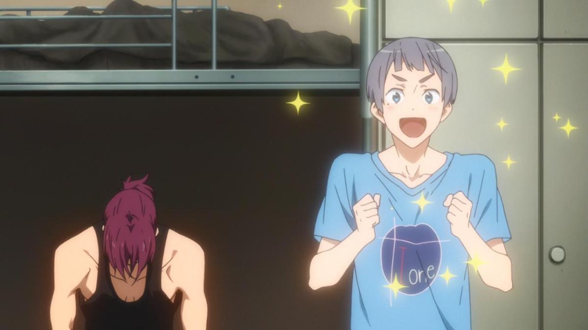Nitori gets to room with Rin