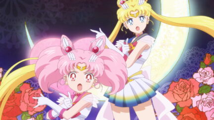 Sailor Moon and Chibi Moon